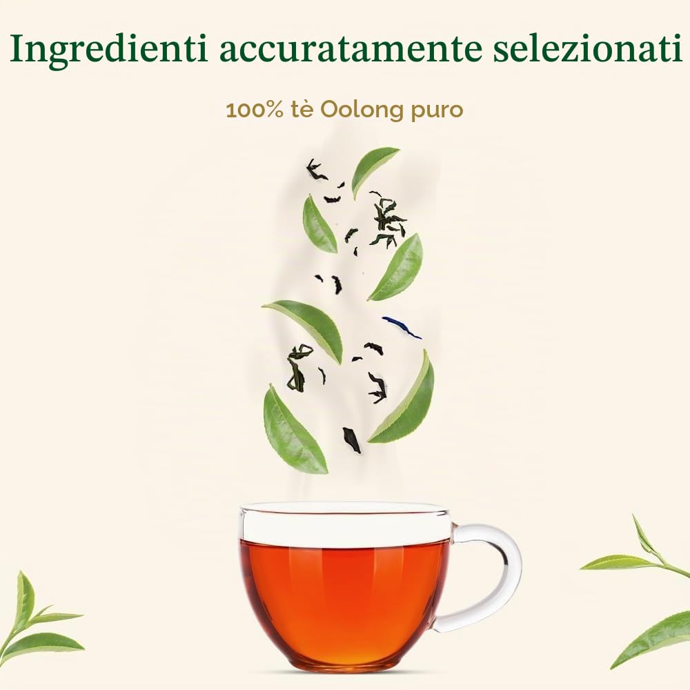 VAHDAM Tè Oolong di Alta Montagna Sfuso | 340g (170+ Tazze) | Tè Oolong Indiano di Darjeeling | Foglie Intere | Monorigine Naturale | Raccolto a Mano in Giardini di Alta Quota