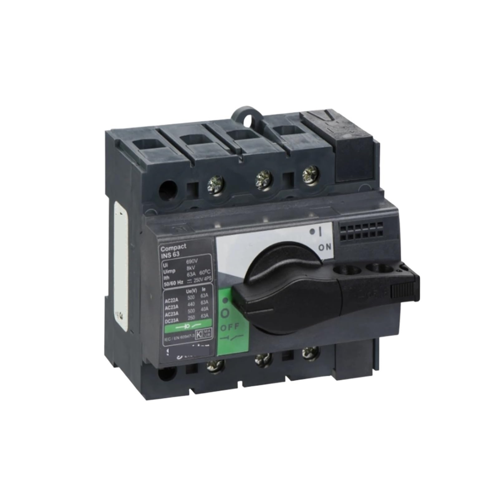 Interrupteur de charge INS63 3P de haute precision reference 28902