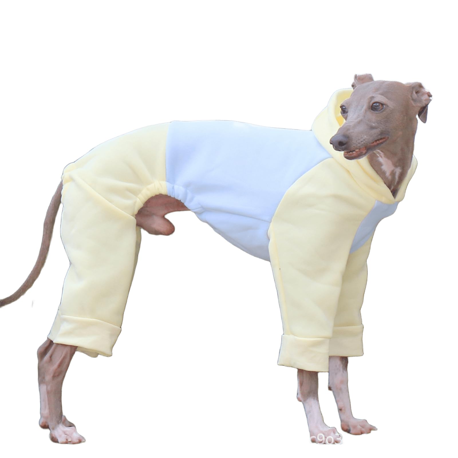 UOSIA Soft Dog Pajamas For Whippet Fashion Four-Legged Lightweight Dog Hoodie Greyhound Onesie Clothes Winter Coat Jumpsuit For Small Medium Large Dogs