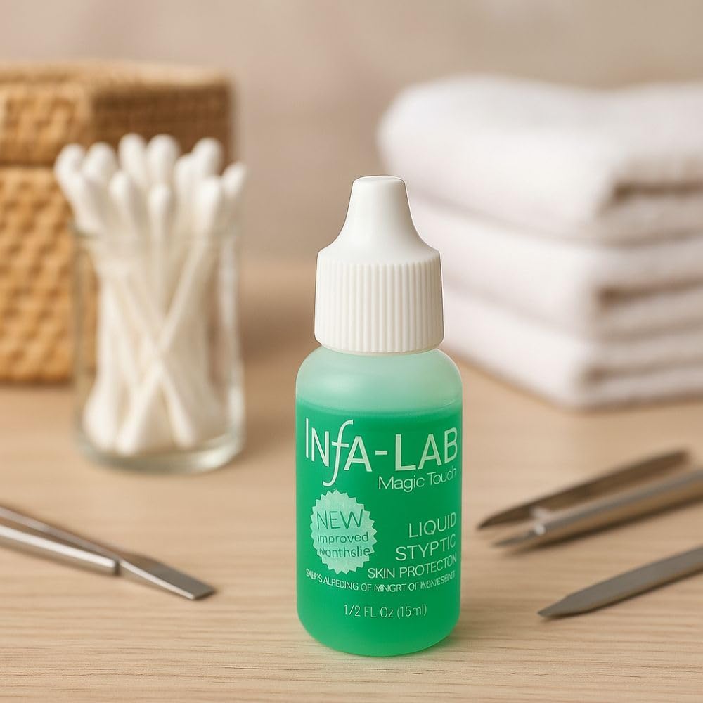 3er Pack – Infa-Lab Magic Touch Flüssiges Alaunstyptikum – Stoppt Blutungen & schützt die Haut an Nägeln – Infalab Original