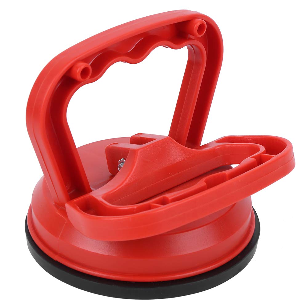 Glass Suction Cup Plate Puller Single Claw Red ABS PVC Plastic Tile Floor Sheet Lifter for Glass Doors Tiles Floors
