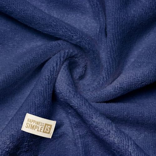 Image of LINEAR Microfiber Hand Towels /Small Size Towel /Face Towel /Towel for Men, Women & Babies /Ultra Soft, Absorbent & Quick Dry Towels for Gym, Travel 500 GSM (Blue-2)