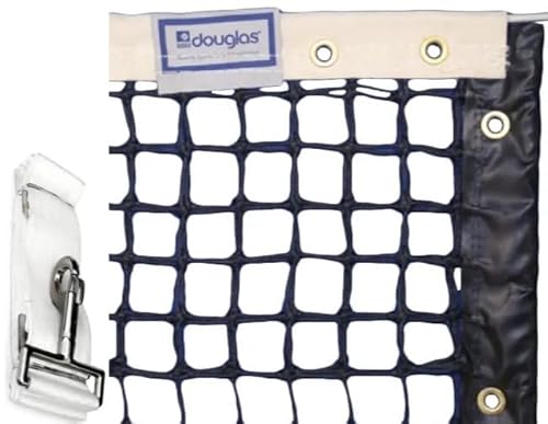 Douglas TN-30DM 3.0mm Double Mesh Tapered Tennis Net w Center Strap Included
