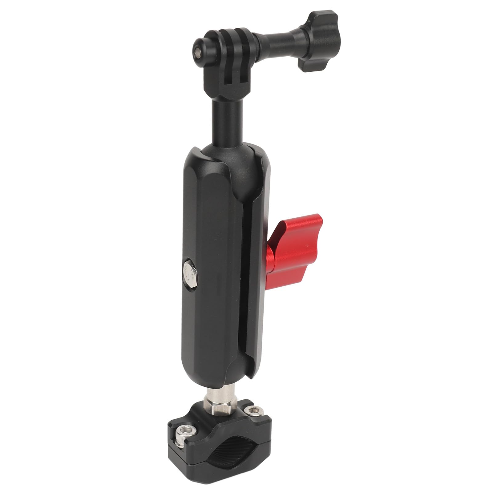 Soporte para cámara de bicicleta y motocicleta, soporte de montaje en manillar, accesorios multifuncionales para cámaras de acción con rotación de 360 ​​grados (Tamaño mediano 1,57 x 9,06 pulgadas.)