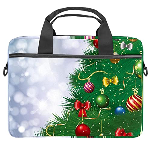 Sacoche PC portable 13.3 pouces Motif Noël | Sac à bandoulière 14.5" Vert