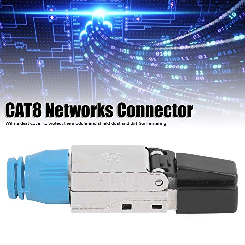 Conector de redes CAT8 para proteção contra poeira conveniente, acessórios de rede rápida, controle