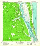 YellowMaps St Augustine Beach FL topo map, 1:24000 Scale, 7.5 X 7.5 Minute, Historical, 1956, Updated 1961, 26.9 x 23.5 in - Polypropylene