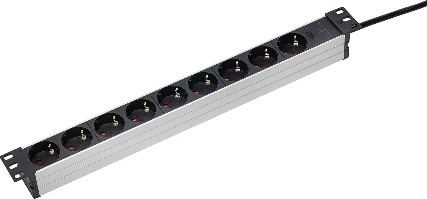 Detector de Humo X-Sense XS01-M ProConnected con estación Base SBS50 y as - Regleta Schwabe de 9 vías 19" Rack