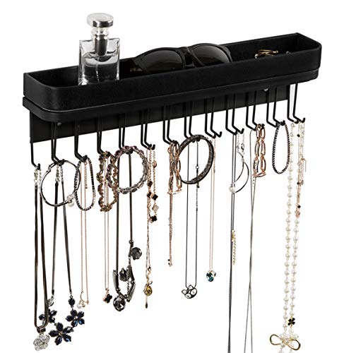 Jack Cube Hanging Jewelry Organizer Necklace Hanger Bracelet Holder Wall Mount Necklace Organizer