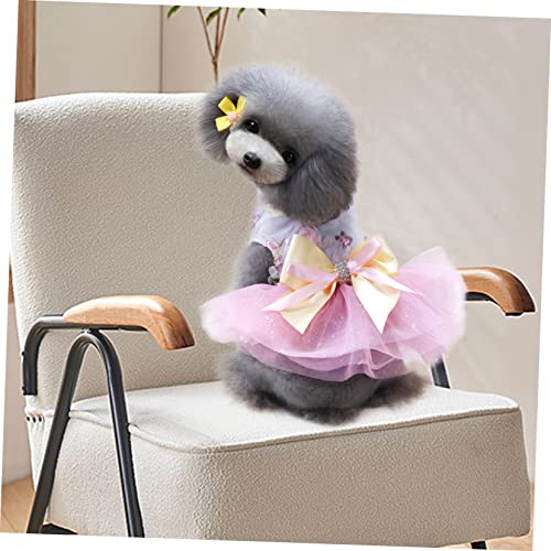 Robe pour chien avec fleurs Angoily : lot de 3 tulles à sequins - 6