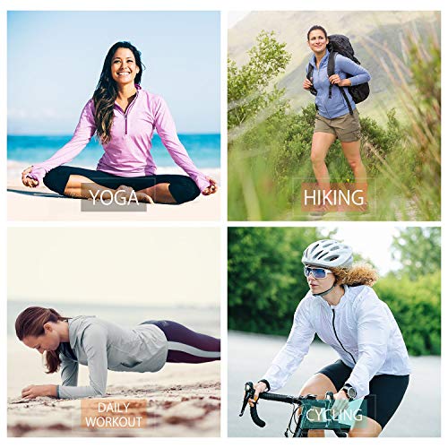 BALEAF Women's SPF UPF 50+ Sun Protection Zip Up Shirt Long Sleeve Hood Cooling Outdoor Hiking Fishing White S