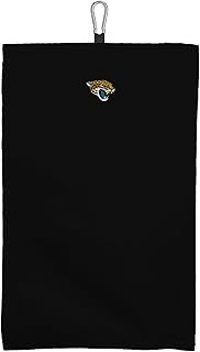 NORTHWEST Jacksonville Jaguars NFL Team Logo Micro Fiber Tri-Fold Golf Towel 16 x 24 Inches