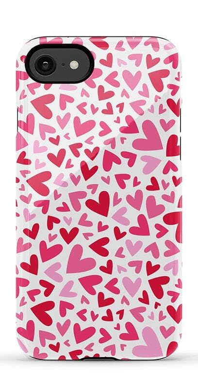 Casely iPhone SE (2020 & 2022) Case | XOXO | Candy Hearts | Essential Slim Dual-Layer Protective Design