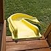 Swing-N-Slide WS 8339 Side Winder Curved Plastic Slide for 4' Decks with Safety Handles, Yellow