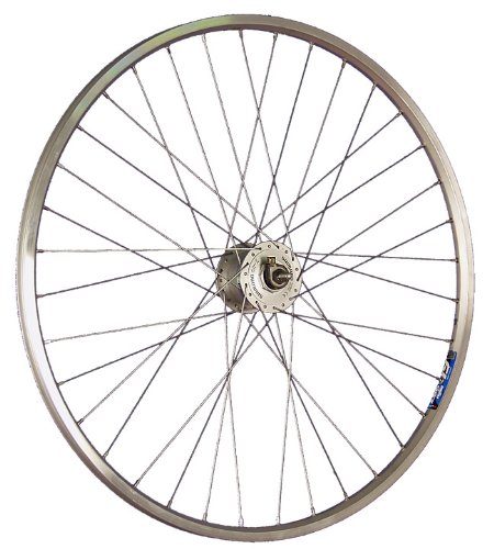 28 pollici ruota anteriore bici ZAC19 dinamo mozzo C3000 argento
