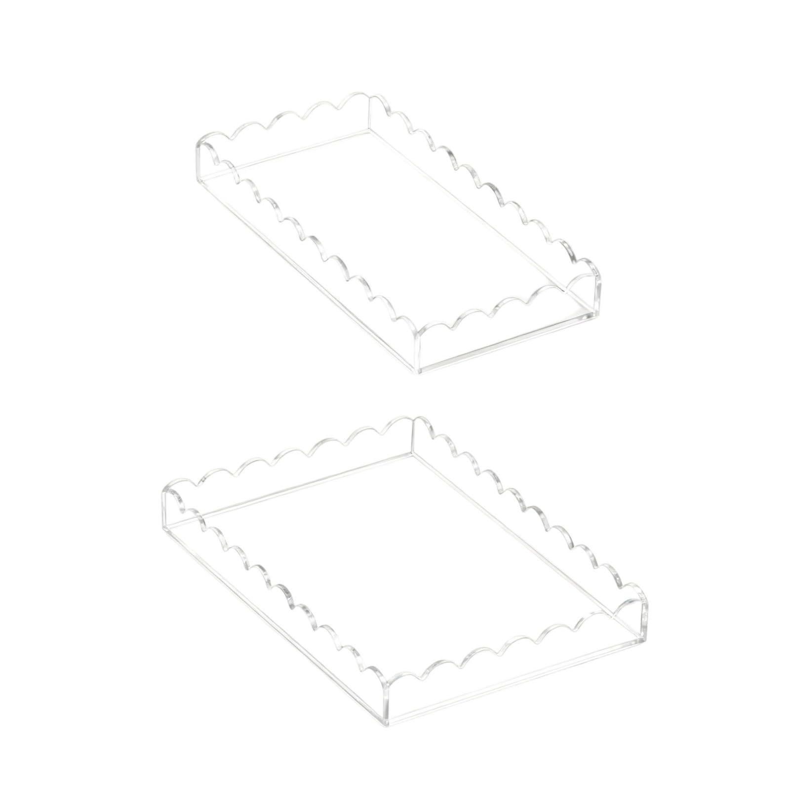 PANGBOER Stylish Multipurpose Organizers Tray for Bathroom Countertops Kitchen and Home Decoration Acrylic Perfumes Tray
