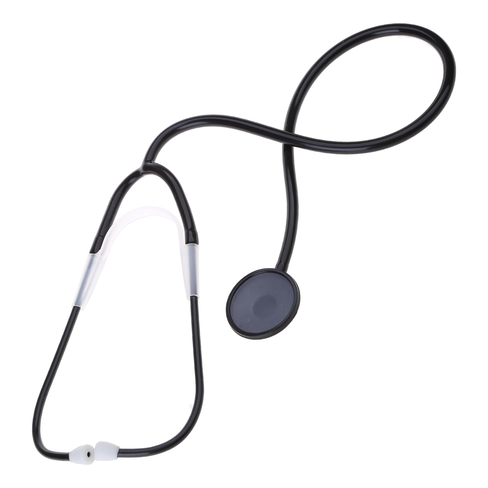 Plcpdm Unisex Black Toy Stethoscope With Heartbeats Detector Ear Plugs, Toy Stethoscope For Halloween Doctors Nurses Fancy Dress Up Costumes Nurse Cosplay Dress Costume Accessories