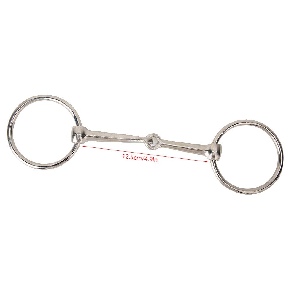 Filetto ad Anello per Cavallo in Ferro Bocca snodata Cava per Forniture equestri