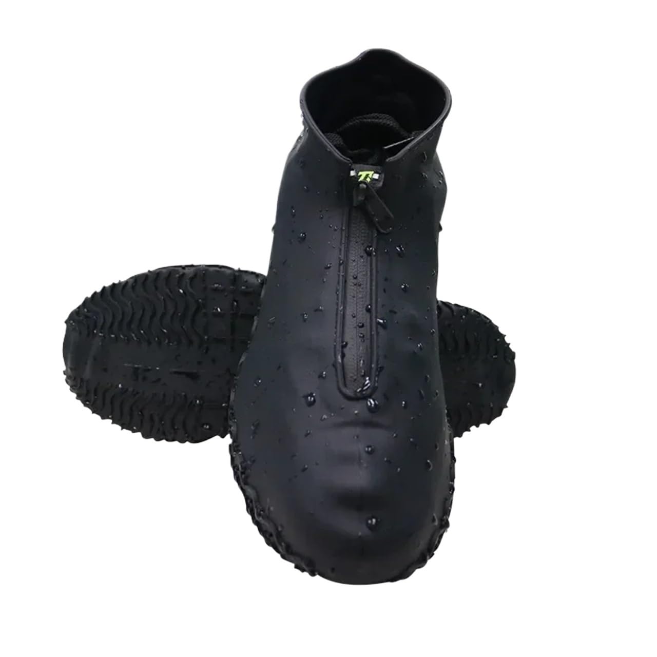 Fjoadnvm Color: 3 Waterproof Shoe Cover 2 Pairs Waterproof Silicone Shoe Covers Reusable Foldable Not-Slip Rain Galoshes With Zipper Shoe(,M)