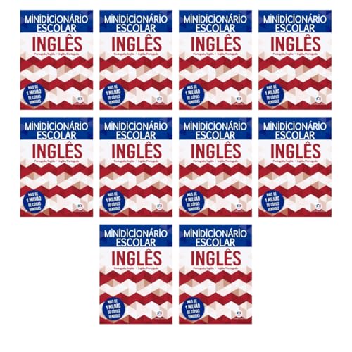 Ciranda Cultural Kit 10 Minidicionários Escolar Inglês