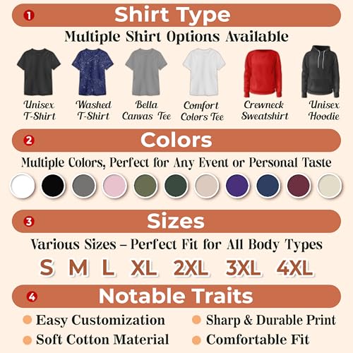 JIX & JOKY Custom Teacher Shirt for Women Personalized Back to School Teacher Shirts Gifts for First Day of School4