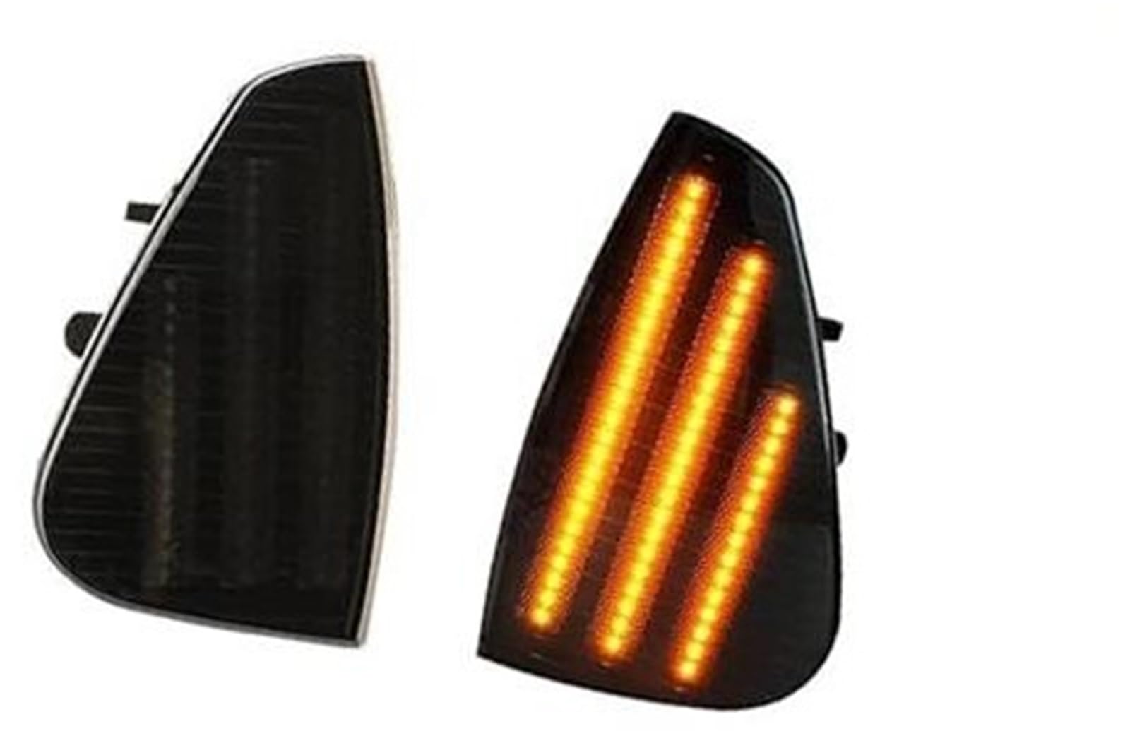 Dla DODGE, dla ładowarki 2006-2010 2 sztuk/para kierunkowskaz LED przedni narożnik światła boczne 3 rzędy listwy LED lampka sygnalizacyjna samochodu Światło kierunkowskazu samochodowego