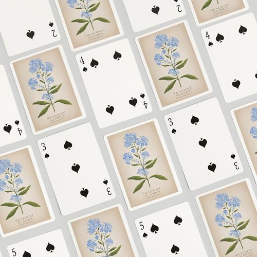 Baraja de Poker Skagway Alaska Vintage Flora 52 cartas miniatura 4