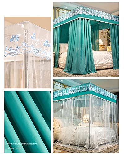Mosquitera con dosel de soporte de metal resistente para cama 3