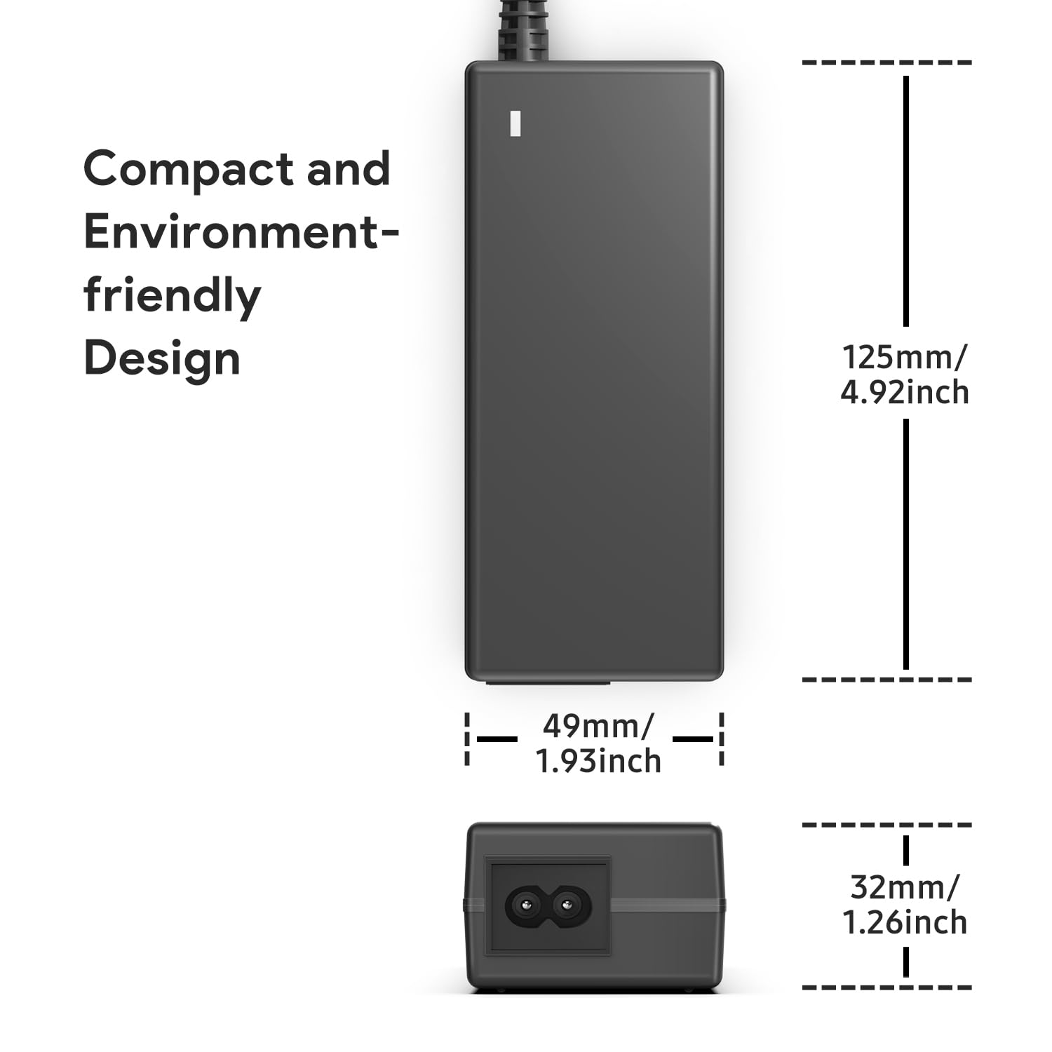 TAIFU Alimentatore 19V 90W Per Mini PC GEEKOM E Intel NUC, Caricabatterie Compatibile Con NUC13/i9/i7/i5, AMD Ryzen 7, Cavo Alimentazione Incluso - 2