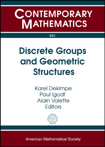 Buy Discrete Groups and Geometric Structures: Workshop on Discrete Groups and Geometric Structures, With Applications Iii: May 26-30, 2008: Kortrijk, Belgium (Contemporary Mathematics) — BookShops.in