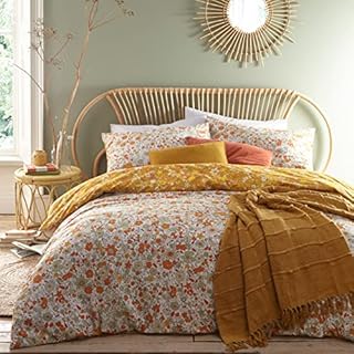 furn. Ditsy Duvet Cover Set, Ochre, Double
