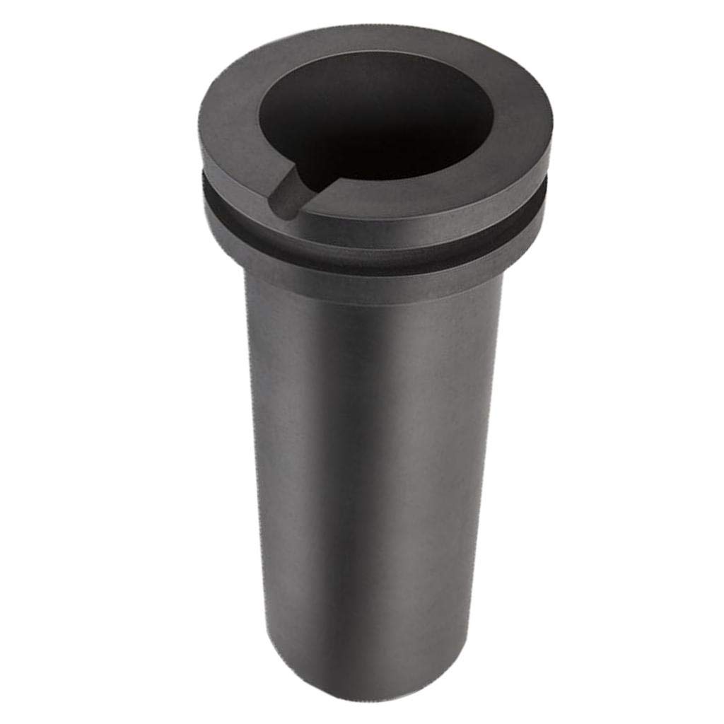 Creuset en graphite pour fonte de métal doré argenté 1 kg 65 x 125 mm