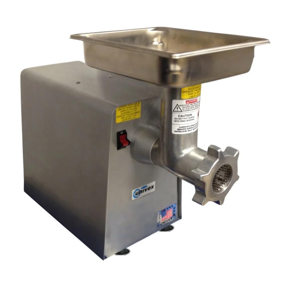Bench Type Meat Grinder by Univex – 12.0 pounds, Silver, Model MG89