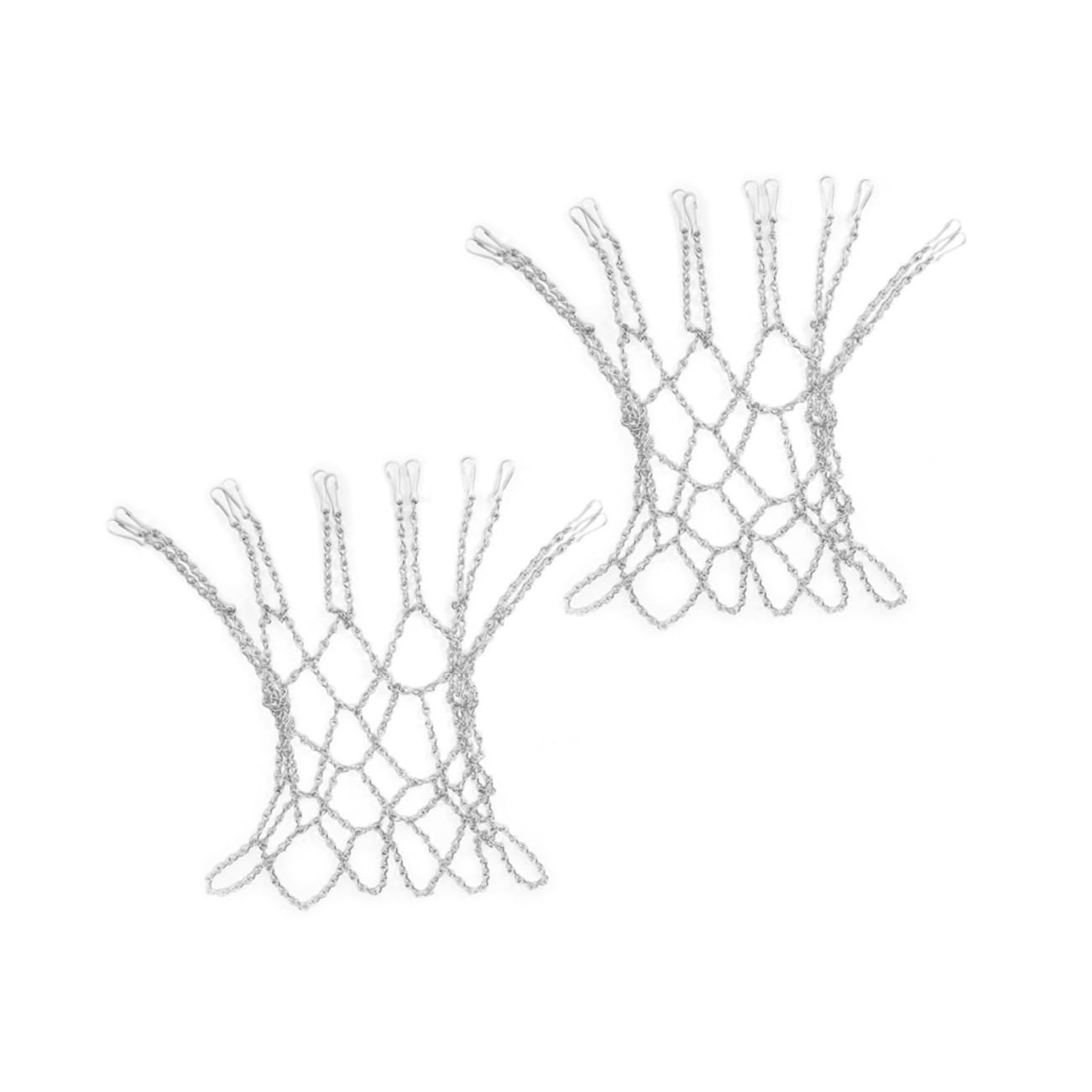 Basketballnetz Eisenkette Robust Silber Ersatznetz Weihnachten Party