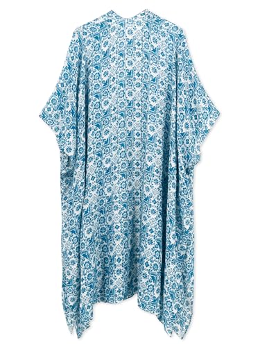 Image of Spicy Sandia Kimonos for Women Floral Beach Cover Up Loose Swimsuit Bathing Suit Coverup Cardigan for Summer Swimwear