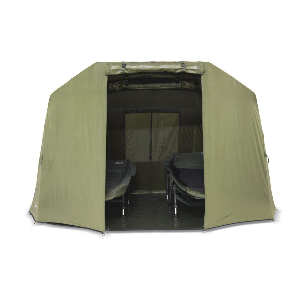 Lucx® Winterskin Überwurf Overwrap Skin für Bivvy Coon Karpfenzelt 1 bis 2 Mann (Kein Zelt nur Überwurf), Oliv Grün
