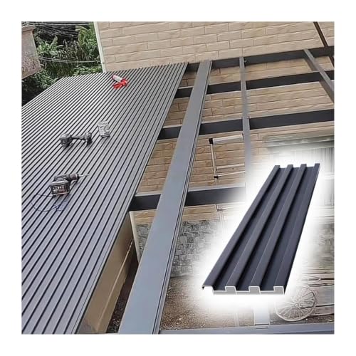 Paneles de aluminio para cubiertas de 15cm y 1.45m de largo, aislados y conectables 2