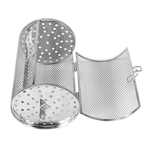 Yosoo 12x18cm Stainless Steel Oven Roast Basket Rotisserie Grill Basket Baking Rotary Nuts