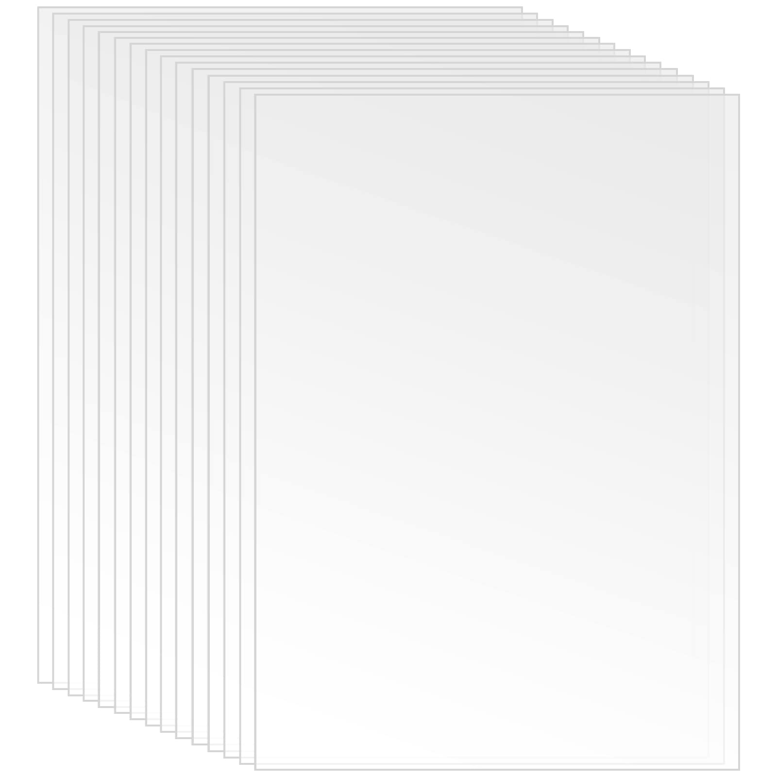 PINGEUI Lot de 30 feuilles acryliques de 180 x 130 cm d'épaisseur en acrylique transparent de 1 mm d'épaisseur pour cadre photo exposition de projet peinture