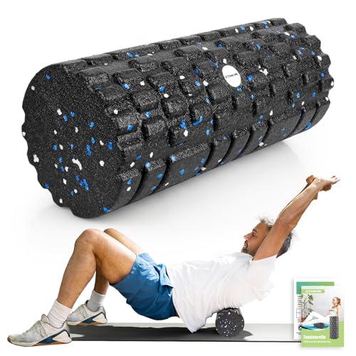 GYMERK Faszienrolle mit 3D-Texturmassage mittlere Härte, Foam Roller (33 x...