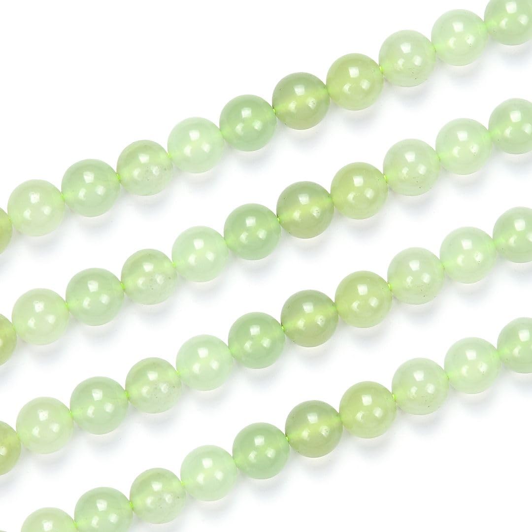 35pcs Adabele Natural New Jade Serpentine Gemstone 10mm Round Beads