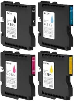 Amazon.co.jp: RICOH 純正インク GXカートリッジ GC31S 4色