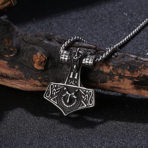 Collier viking d'exception et son pendentif pirate aux détails rétro ciselés - 3