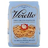 voiello pasta mezze penne rigate n.154, pasta corta di semola grano aureo 100% - 500 g