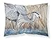 Caroline's Treasures JMK1013PILLOWCASE Blauer Heron in The Reeds Stoff, Standard-Kissenbezug, groß, Mehrfarbig