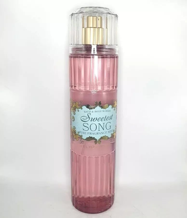 Bath and Body Fine Fragrance Mist SWEETEST SONG 8oz Body Spray Mist Bottle