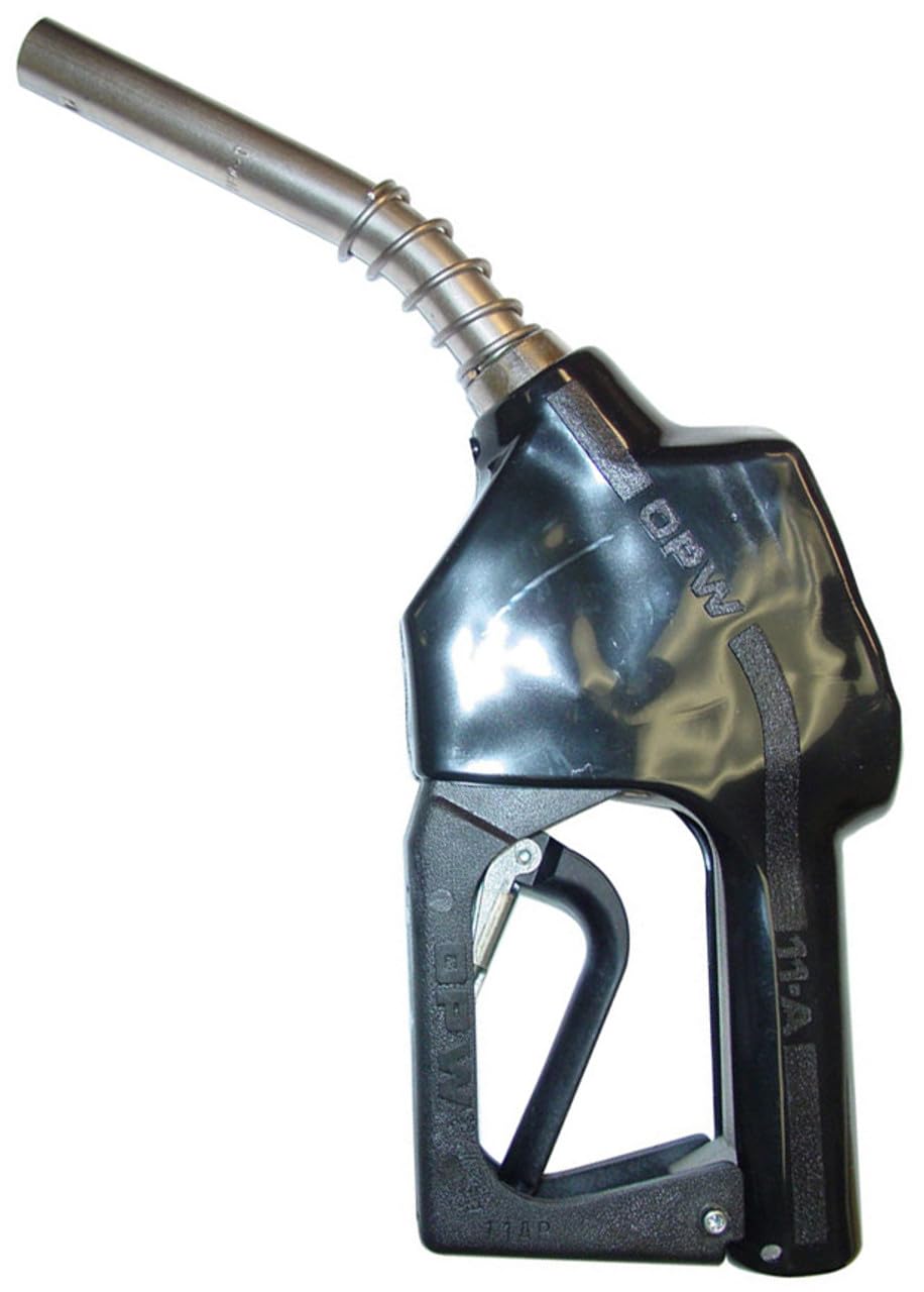 OPW 11AP-0400-1P Automatic Shut Off Unleaded Fuel Nozzle- w/Hold Open Clip, Black