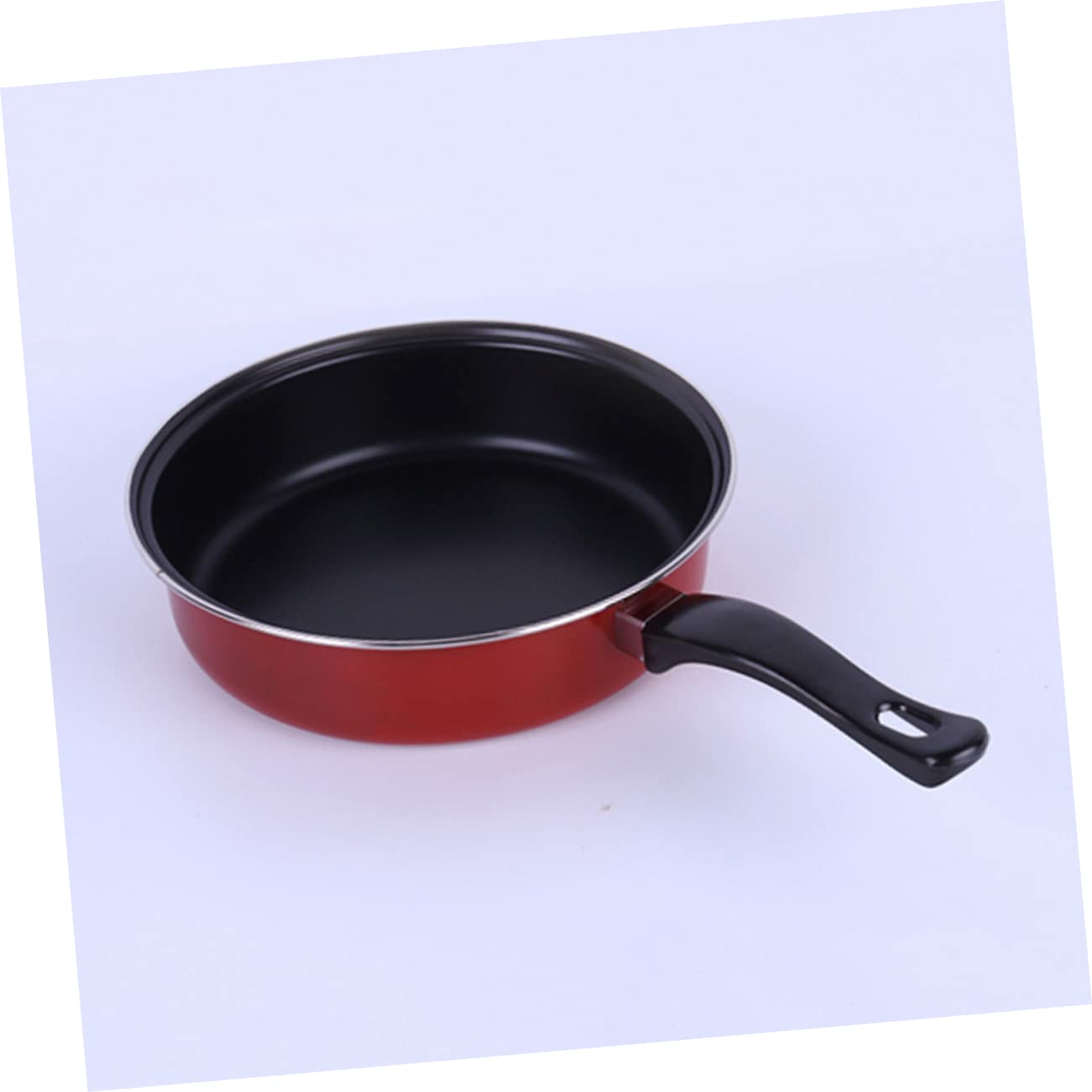 GALPADA Juego De Sartén Antiadherente Rojo 3 Piezas Sartenes y Ollas Para Sopa y Leche Utensilios De Cocina Hogar Uso Diario
