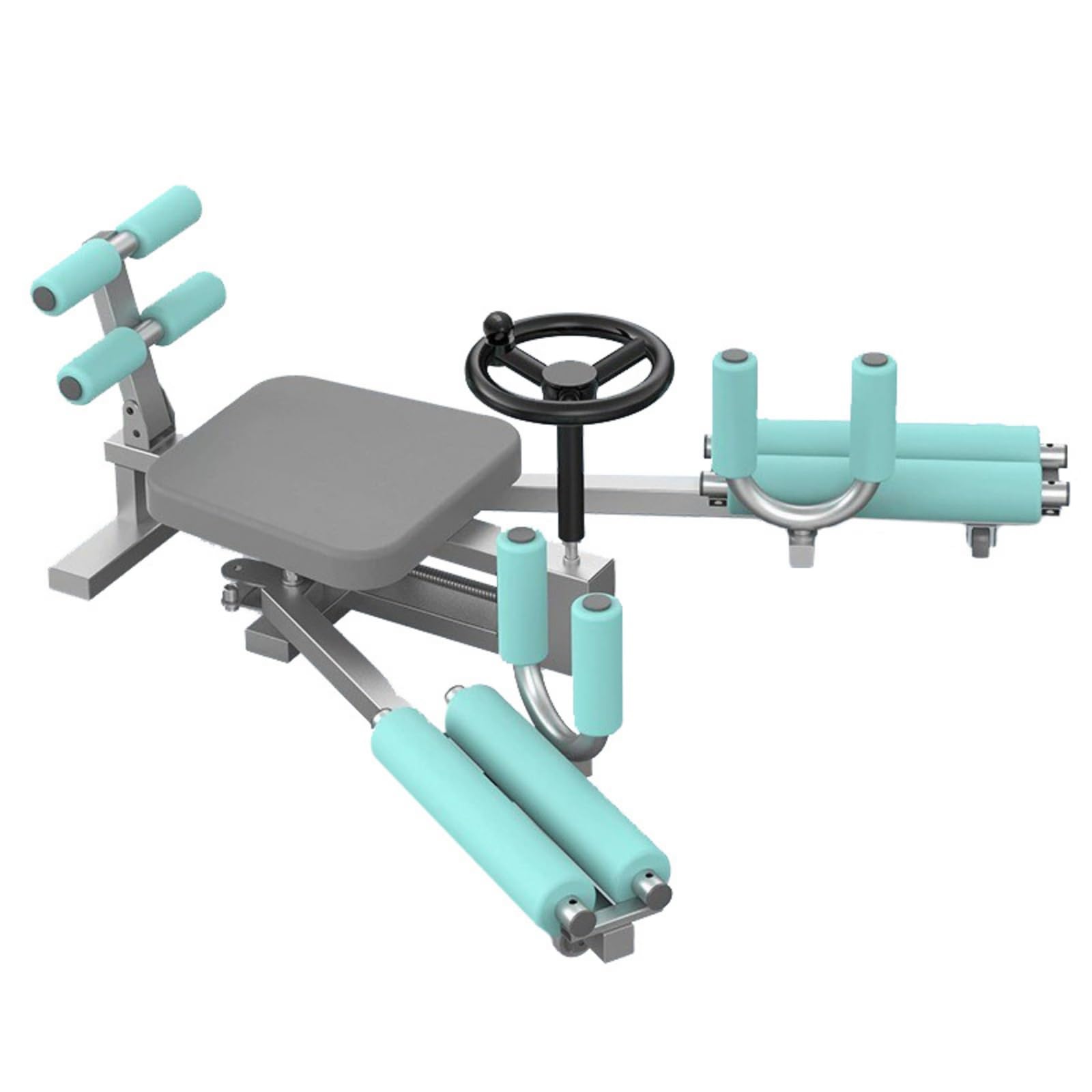 KESOTO Stretching Equipo de Estiramiento Máquina de Piernas Banco para Apertura Entrenador de Cadera con Asiento Acolchado y Apoyos de Espuma Apto para Calentamiento en Casa Estudio Clubes Deportivos