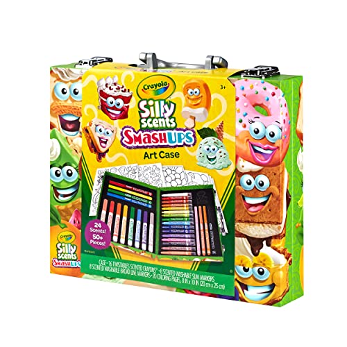 Crayola Silly Scents Mini Inspiration Art Case, Scented Crayons & Markers Set, Art Kit for Kids, Coloring Supplies, Travel Gifts for Kids, Ages 4+ - image 3